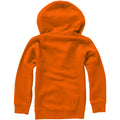 Orange - Back - Elevate Childrens-Kids Arora Hooded Full Zip Kids Sweater