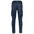 Navy - Back - Projob Mens Stretch Cargo Trousers