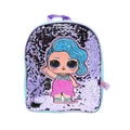 Blue-Purple - Front - LOL Surprise! Childrens-Kids Splash Baby Sequin Backpack