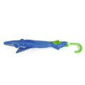 Green-Blue - Side - Drizzles Childrens-Kids 3D Shark Umbrella